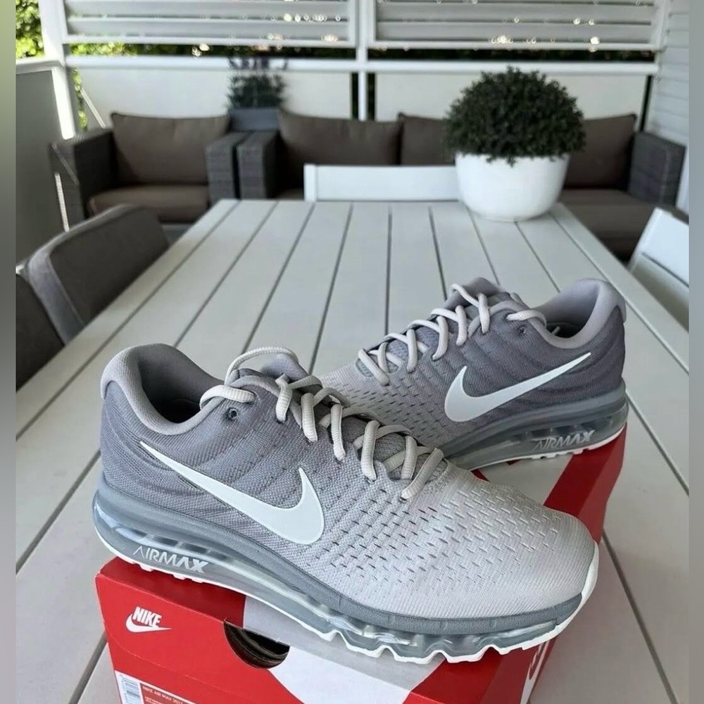 Nike Air Max 2017 🔥 Gray Light Bone Off White Men's Shoes 849559-005 8 10 11 12